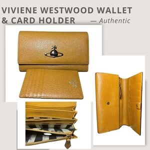 Vivienne Westwood Wallet Long Purse Leather Authentic Used